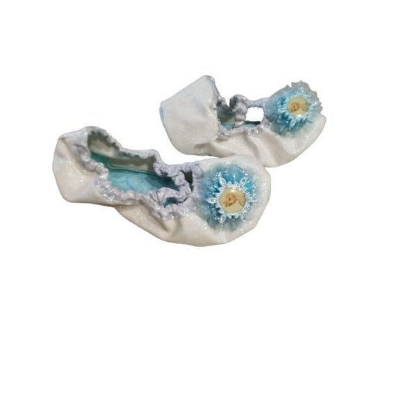 Disney Frozen Elsa Costume Dress Leggings Tutu Shoes Size Child Small 4-6 - Picture 10 of 14